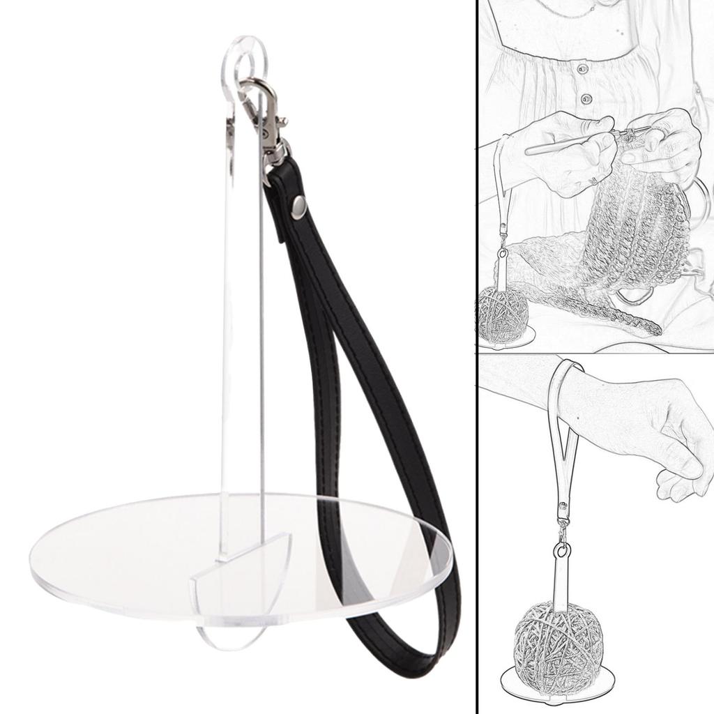 Портативный держатель пряжи для запястья, многоразовый, предотвращает спутывание пряжи и ее смещение, самодельный съемный диспенсер для запястья