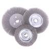 100/125/150 мм Стальная проволочная щетка 0,15 мм Проволочная круглая щетка для настольной шлифовальной машины Инструмент для зачистки Очистка Ржавчина Полировка Адаптер