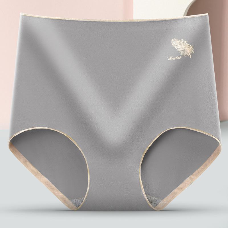 Women's Cotton Underwear Sexy Solid Color Panties Fashion Comfort Briefs Plus Size High Waist Seamless Soft Panties Lingerie YSX