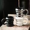 Fashionable Cute Ceramic Mouthwash Cups Light Luxury Creative Bathroom Storage Mouthwash Cup Home  High End Exquisite Mugs