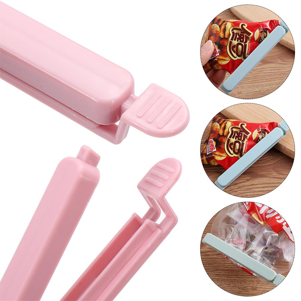 5Pcs Good Quality Home Candy Color Plastic Sealing Clamp Kitchen Tool Snack Bag Sealer Food Clips