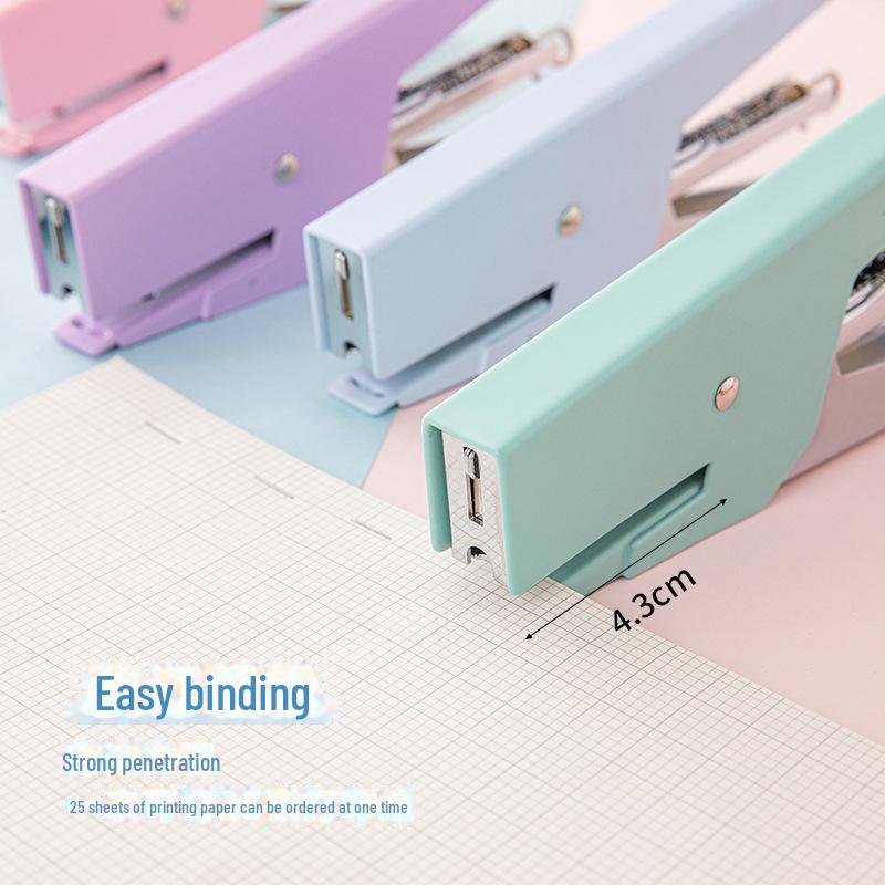 Цвет макарон №. 10 Ручной степлер, экономящий усилия - Прочный и компактный