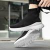 Women’s Moccasins Loafers High-top Casual Slip On Walking Shoes Summer Men’s Slip-ons Lightweight Socks Shoes for Mother Large Size 36-45