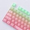Полный набор из 115 клавиш Прозрачные ПК колпачки для клавиш с покрытием Dye-sublimation Улучшает долговечность и рассеивание света