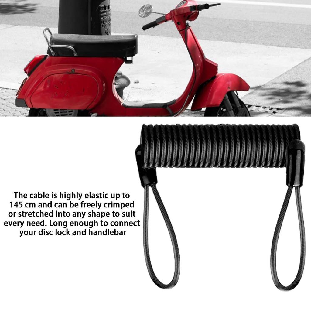 Creative Travel Motorcycle Scooter Alarm Disc Lock Security Anti Thief Reminder Cable Bike Motorbike Anti Thief Safety Tools