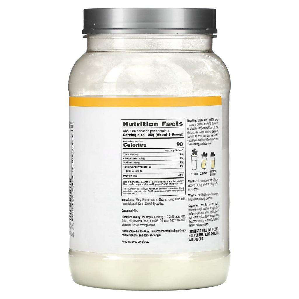 Infusions Протеиновый порошок, Ананас Апельсин Банан, 900 г (1,98 фунта)