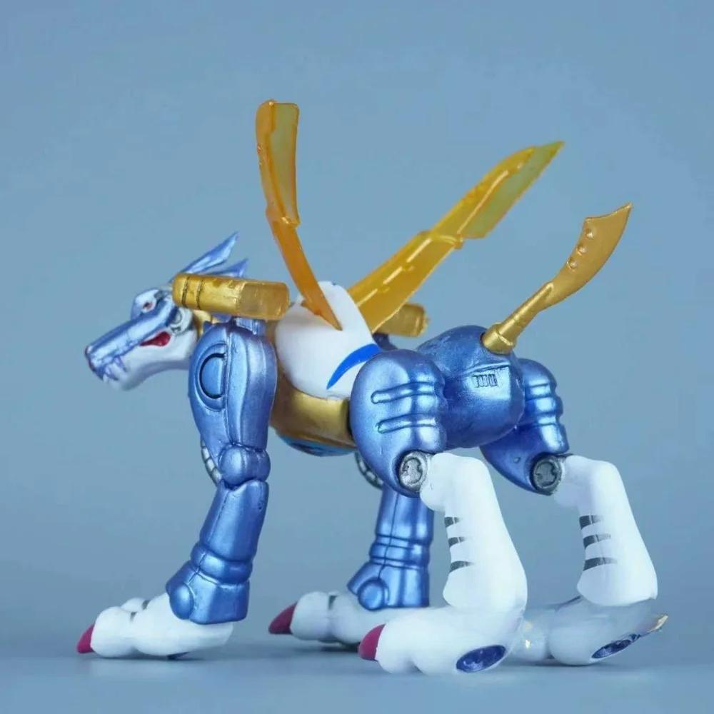 9cm Anime Digimon Adventure Figure Metal Garurumon Action Figures Pvc Collection Model Toys for Children Gifts