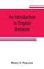 The An Introduction To English Literature Book