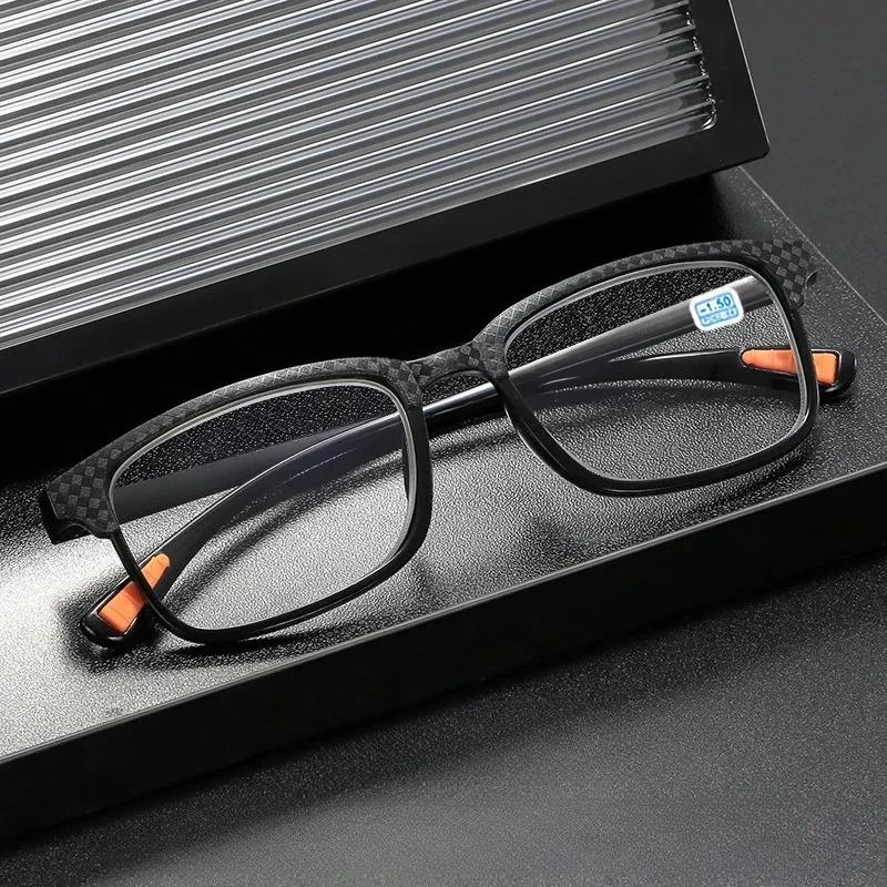 Men'S Square Myopia Glasses Ultra Light Comfortable And Anti Blue Light Glasses Optical Prescription Eyeglasses -1.0 To -4.0