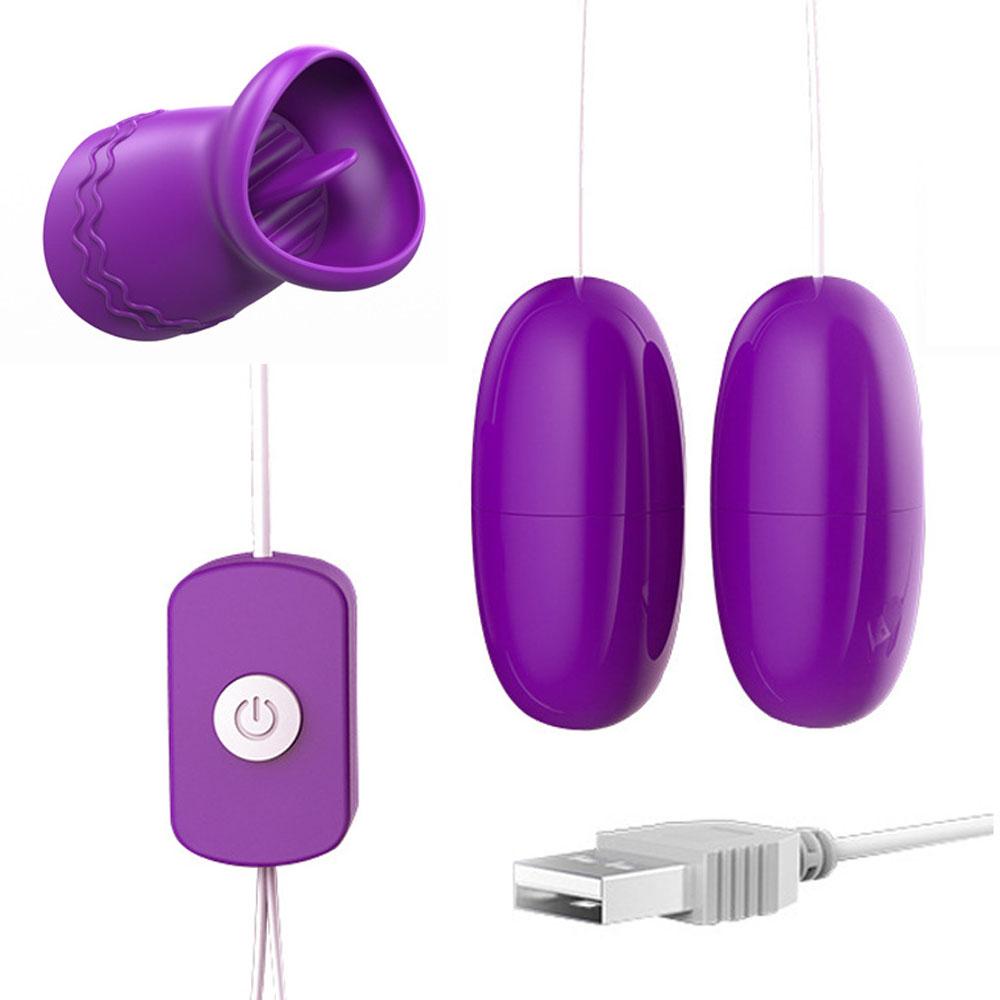 Jump Egg Sex Tongue Vibrator USB Вибрирующие любовные шарики G Point Вагина Famme Стимулятор клитора Игрушки для женщин Мастурбатор клитора