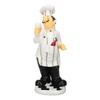French Chef Statue Resin Decorative Mini Chef Figurine for Kitchen Garden Home Decor