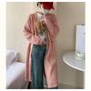Autumn and Winter Women's Sweater In The Long Section of Soft Knitted Cardigan Loose Lazy Wind Large Pockets Temperament Soft Sweater Coat