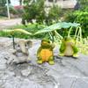 Милый набор фигурок животных с зонтиком - Слон, Черепаха, Лягушка, Садовые украшения, причудливый декор для стола, для аквариума и дома, Подарок
