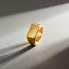 1 шт. Мужское доминирующее простое кольцо делового типа, мужское кольцо на палец, полный прямоугольник, цельное украшение для руки