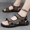 Sandals Men's Summer New Casual Large Size Middle-aged Velcro Non-slip Beach Sandals