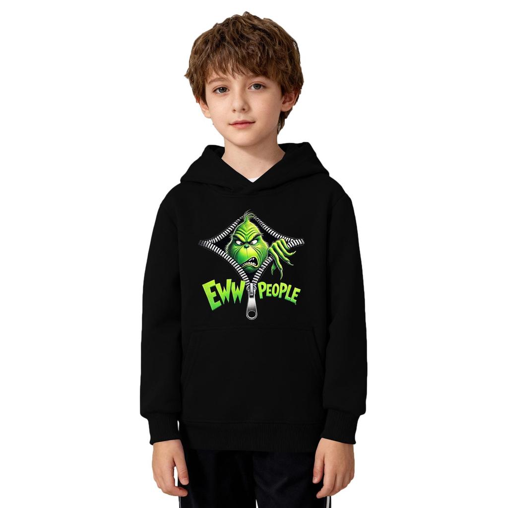 Рождественский свитшот для мальчиков и девочек, уродливая рождественская футболка, свитшот с круглым вырезом, для малышей, с длинным рукавом, пуловер, наряд, топы