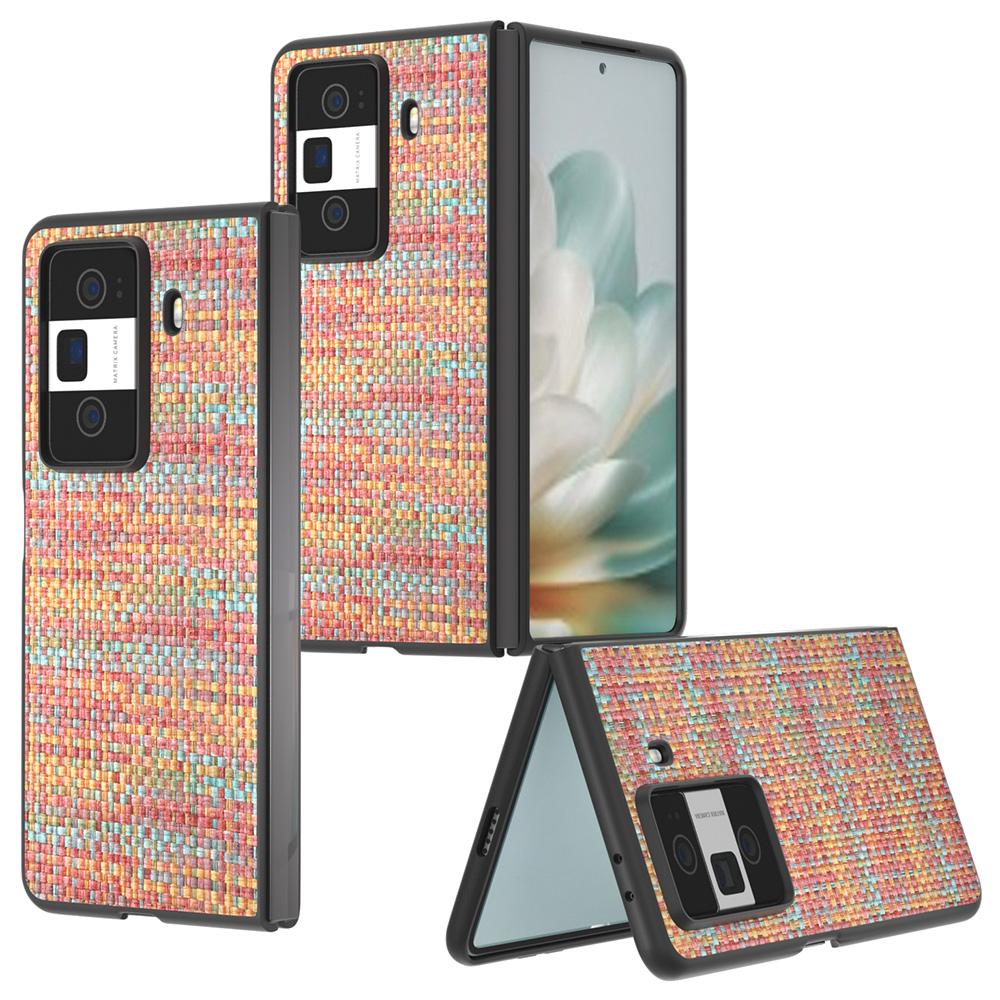 For Honor Magic Vs3 5G Case Leather+PC Phone Cover Plaid Texture