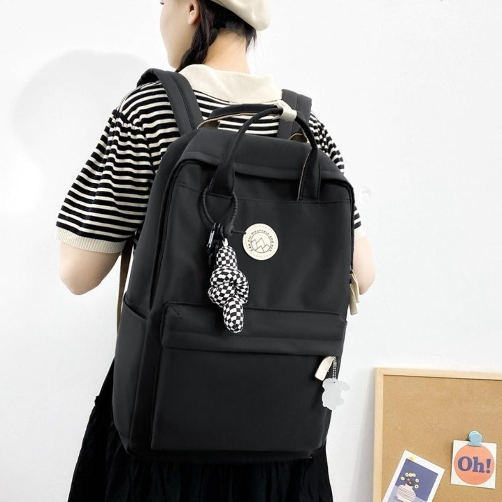 Nylon School Bag Large Capacity Laptop Book Bag Fashion Women Backpack Business Travel