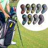 9 шт. чехлов для головок клюшек для гольфа с цветным номером, противоударный пылезащитный чехол из искусственной кожи