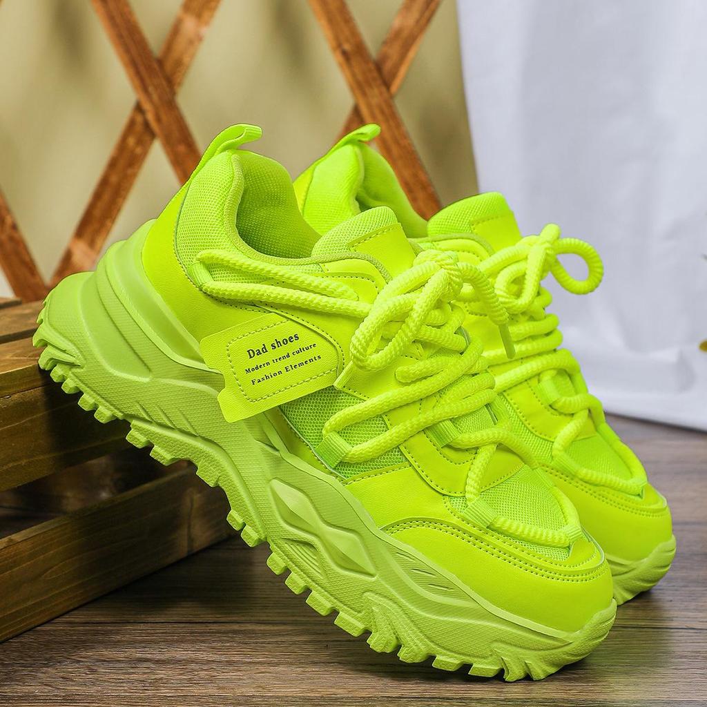 Женские модные кроссовки, увеличивающие рост - Трендовые, дышащие сетчатые "папины" кеды для повседневной носки.