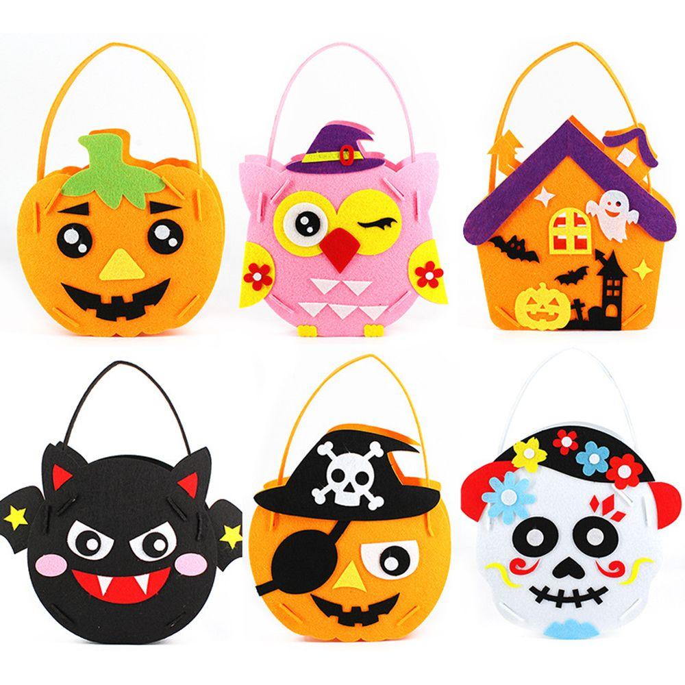Decoration Ornament DIY Material Storage Bucket Gift Basket Halloween Candy Bag Halloween Bag