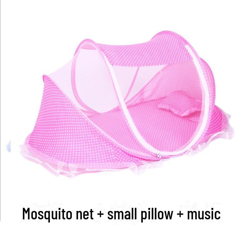 Комплект детской кроватки с москитной сеткой, спальным ковриком и подушкой (0-3 года)