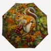 1PC Squirrel Fruit Umbrella-8-Rib Reinforced, Automatic Open, Lightweight & Durable, Cute Fashion Accessory for Outdoor-F2619