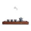 Chinese Bamboo Kung Fu Tea Tray with Drainage