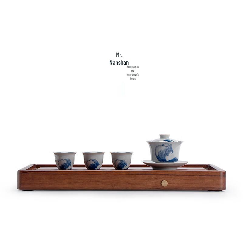 Chinese Bamboo Kung Fu Tea Tray with Drainage
