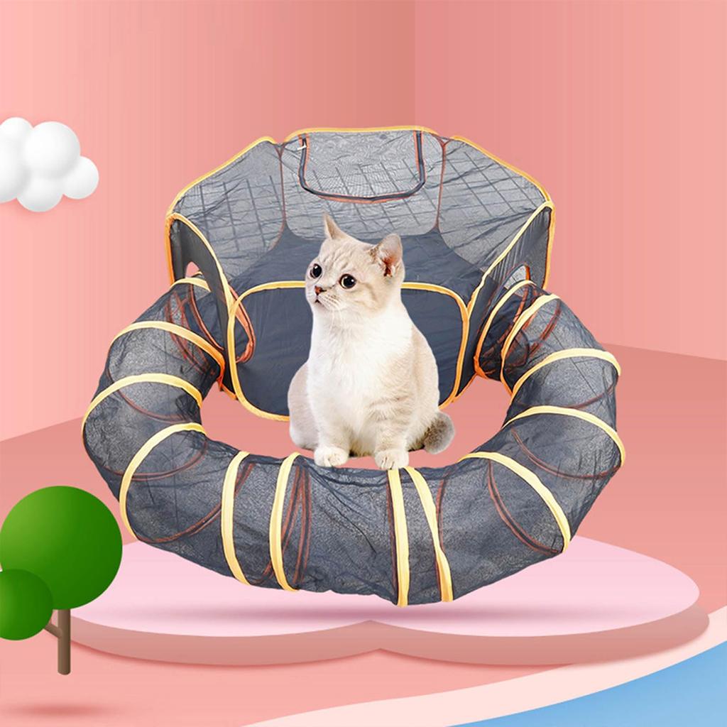 Туннель для кошек, забавная игрушка для котят, складная игрушка для кошек, интерактивная дрессировка кошек, игры для кроликов и животных, товары для животных, домашние животные