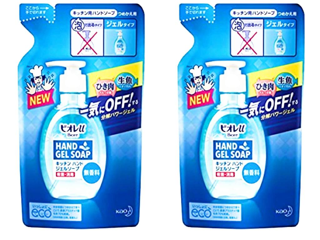 Biore U Kitchen Hand Gel Soap Refill Unscented (2)
