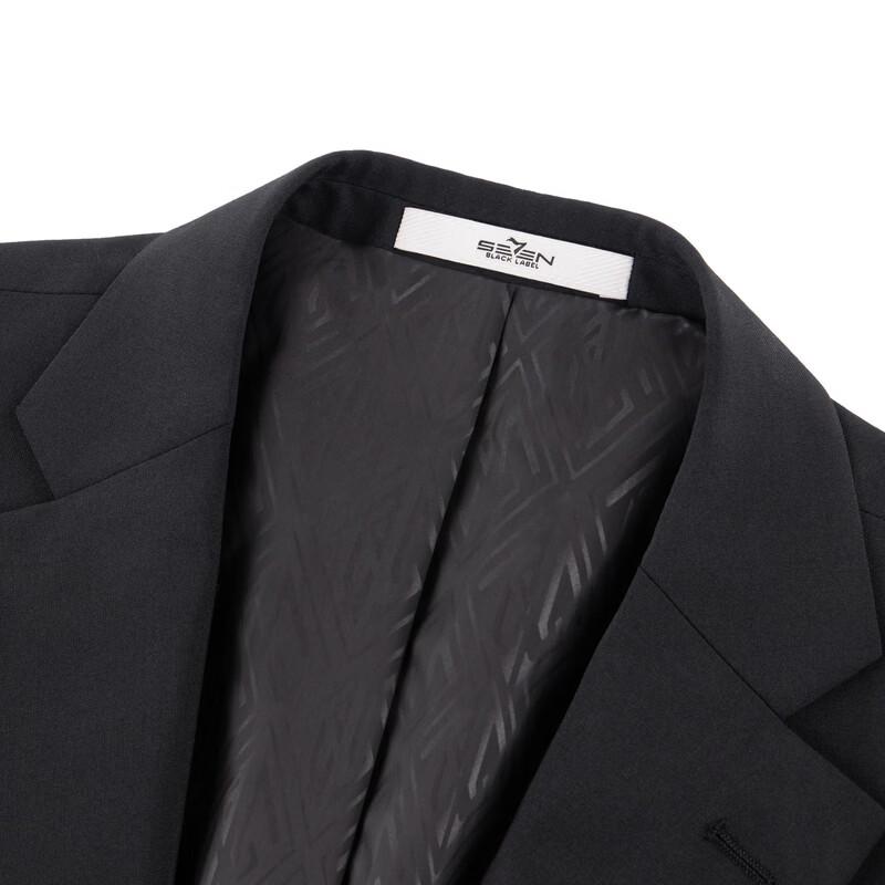 SEVEN Men's Silk Blend Wrinkle-Free Wool Suit