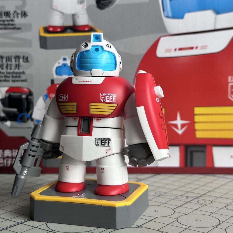 Последняя модель Толстяка Fj-1 Fat Gm Магнитная модель сборки Фигурки Действия Толстый Заку Среднего возраста Gm Со стикером Водная декаль База