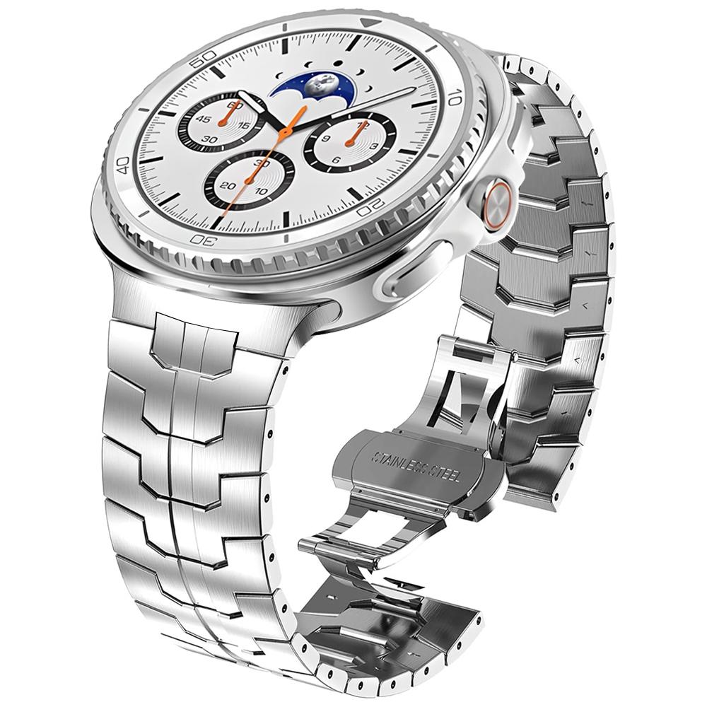 Ремешок без зазоров для Samsung Galaxy Watch 8 44 мм 40 мм / Classic 46 мм Металлический браслет для Galaxy Watch Ultra 47 мм Ремешок из нержавеющей стали