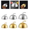Stainless Steel Food Dome Cover with Handle Portable Basting Cover for Dining Table Home Restaurant Kitchen Indoor Outdoor