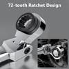 180 Degree Rotation Head Ratchets Spanner Double Head Design High Accurate Jaw Mirror Polish Alloy Steel Tool