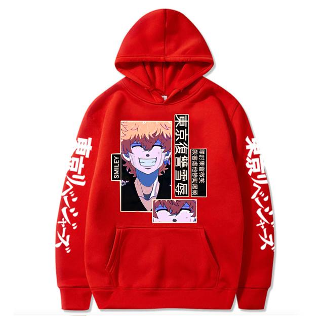 Аниме Tokyo Revengers Sad Smiley Nahoya Kawata Printed Hooded Men Women Hot Manga Hoodies Harajuku Unisex Oversize Sweatshirt