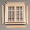Doll House Window Realistic Decorative Small Useful 1/12 Unfinished Wooden Miniature Furniture Model for Entertainment