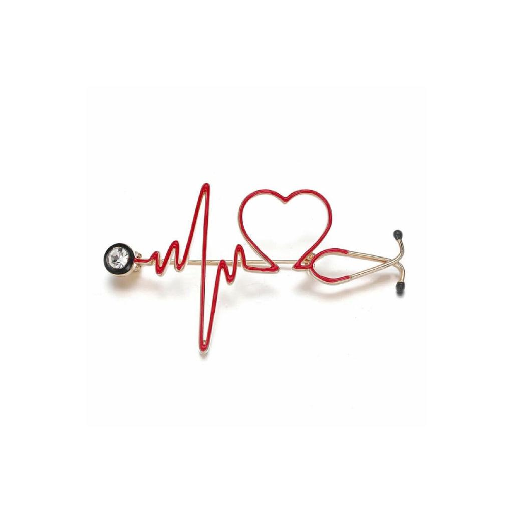 Доктор Медсестра Брошь Аксессуар Сердечный Ритм Разработанный Брошь Булавка на лацкан Доктор Подарок