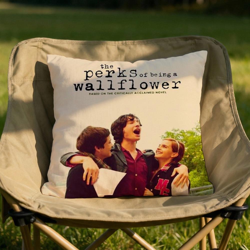 TV Being A Wallflower Cushion Cover Soft Reversible Durable Pillow Cover MultiScene Use for Home Car Daily Comfort