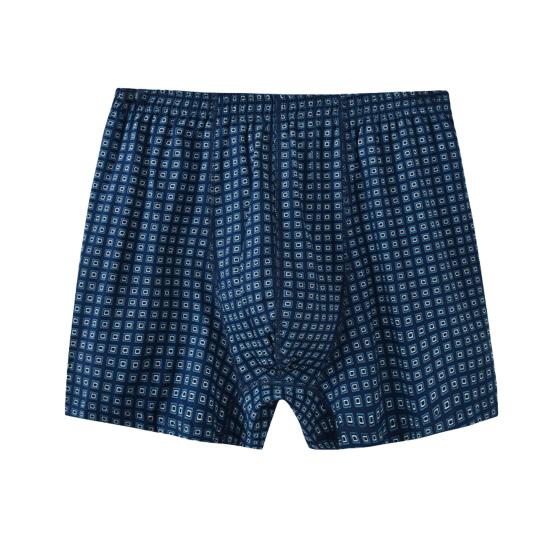 Мужское нижнее белье боксеры Эластичный дизайн с высокой посадкой Клетчатый принт U-выпуклые шорты трусы Свободного кроя Трусики Для повседневной носки