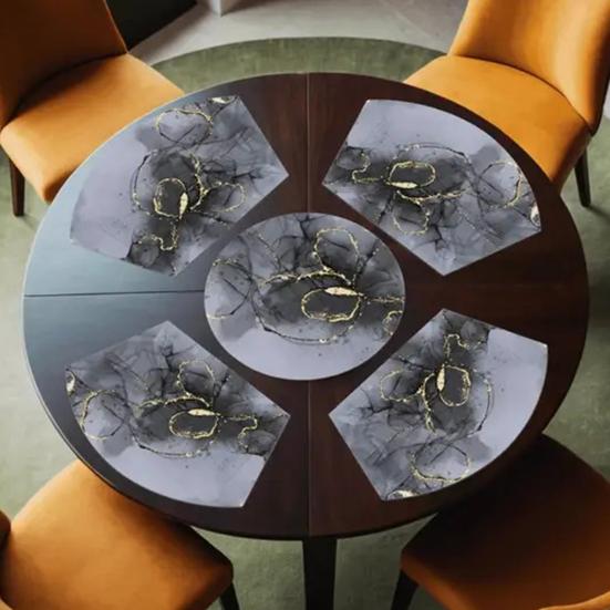 Впитывающие подставки под тарелки Диатомовые подставки под тарелки Маслостойкие Термостойкие Современные коврики для стола для обеденного стола, пикника, вечеринки