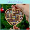 Contemporary Heart Shaped Acrylic Ornament For Book Lovers Ideal For Car And Home Decoration