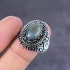 Labradorite Handmade 925 Sterling Silver Jewelry Ring Size 6 Gift For Her D7M61