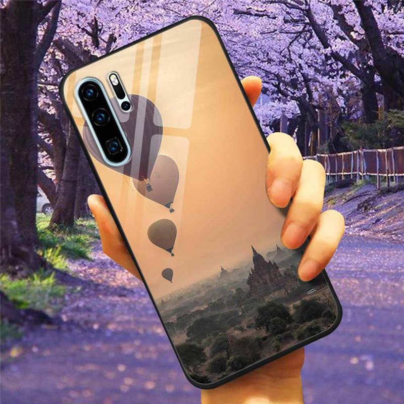 Чехол для телефона Huawei P30 Pro Lite Чехол Закаленное стекло Космический Волк Лев Funda для HUAWEI P30 Lite Роскошные чехлы P30Pro P 30 Кошка