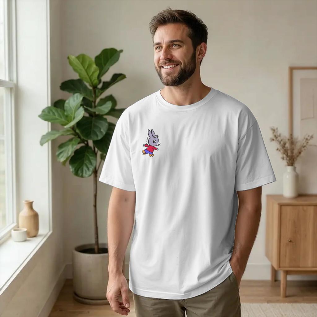 Trotroes Cute Donkey Cartoon Unisex T Shirt Learning Adventure Vintage Tee Shirt Short Sleeve Crewneck TShirt Cotton Summer Tops