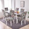 1/2/4/6 Pieces Printed Chair Cover Washable Big Elastic Kitchen Chair Covers Stretch Seat Slipcovers For Dining Room Home Decor