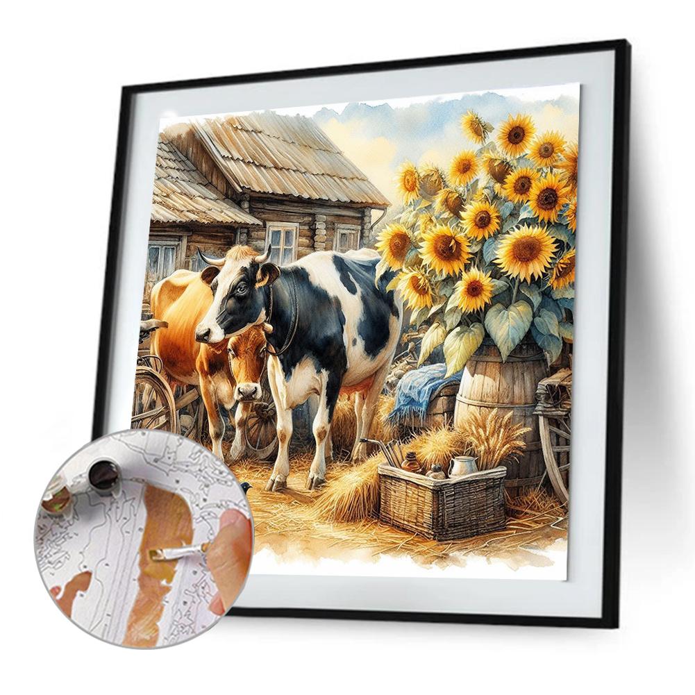 Набор для рисования по номерам на холсте своими руками, масляная живопись, картина с животными, домашний декор на стену