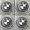 TWDG8 7Pcs 82mm 74mm 60mm 45mm Used For The 50th Anniversary Of BMW/new Black And White Badge ABS Badge For Wheel Rim And Hub Cap