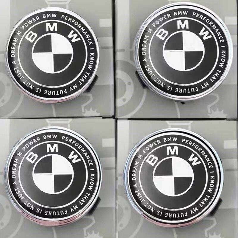 TWDG8 7Pcs 82mm 74mm 60mm 45mm Used For The 50th Anniversary Of BMW/new Black And White Badge ABS Badge For Wheel Rim And Hub Cap